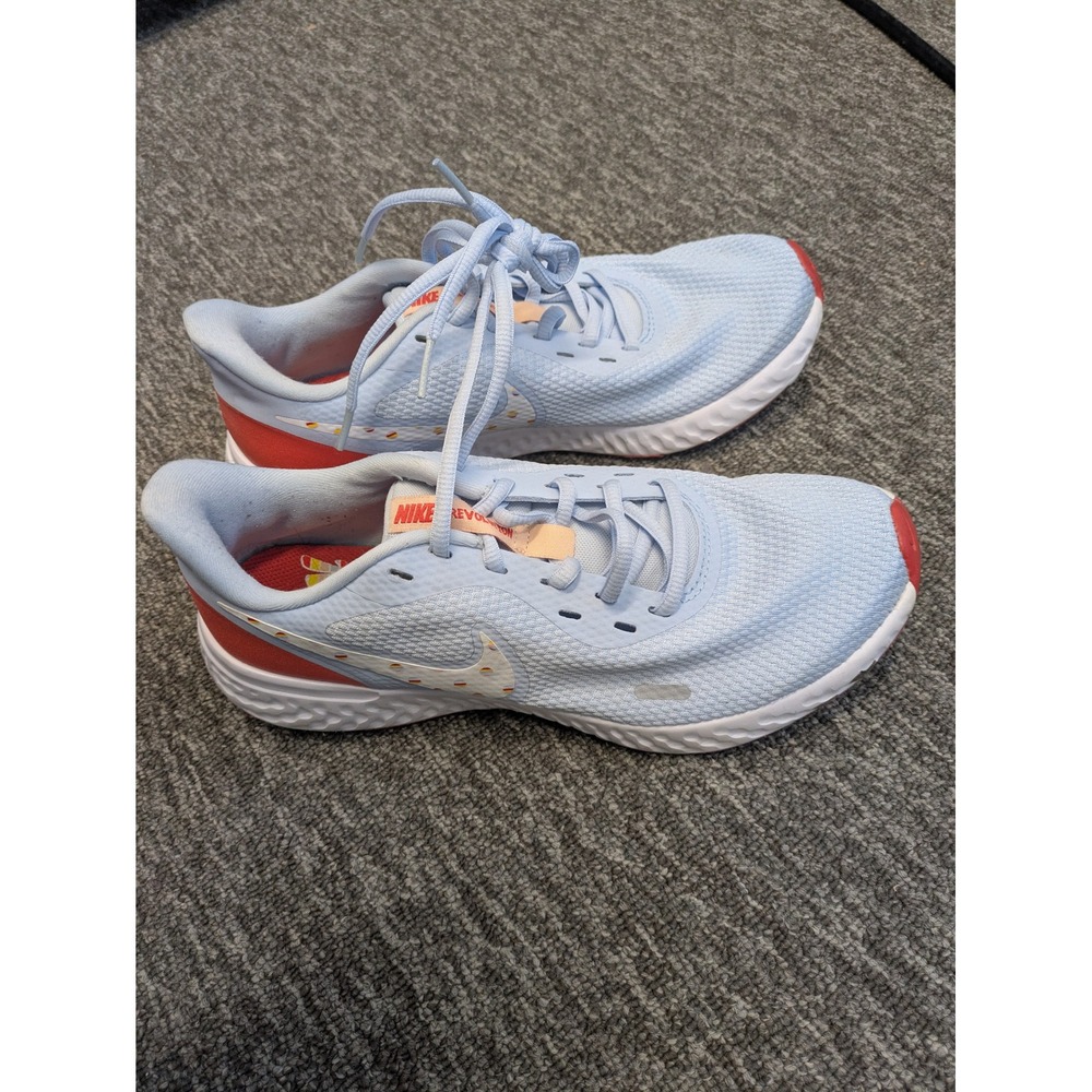 Nike Revolution 5 Women's Running Shoes Light Blue Size 8.5 CW5630